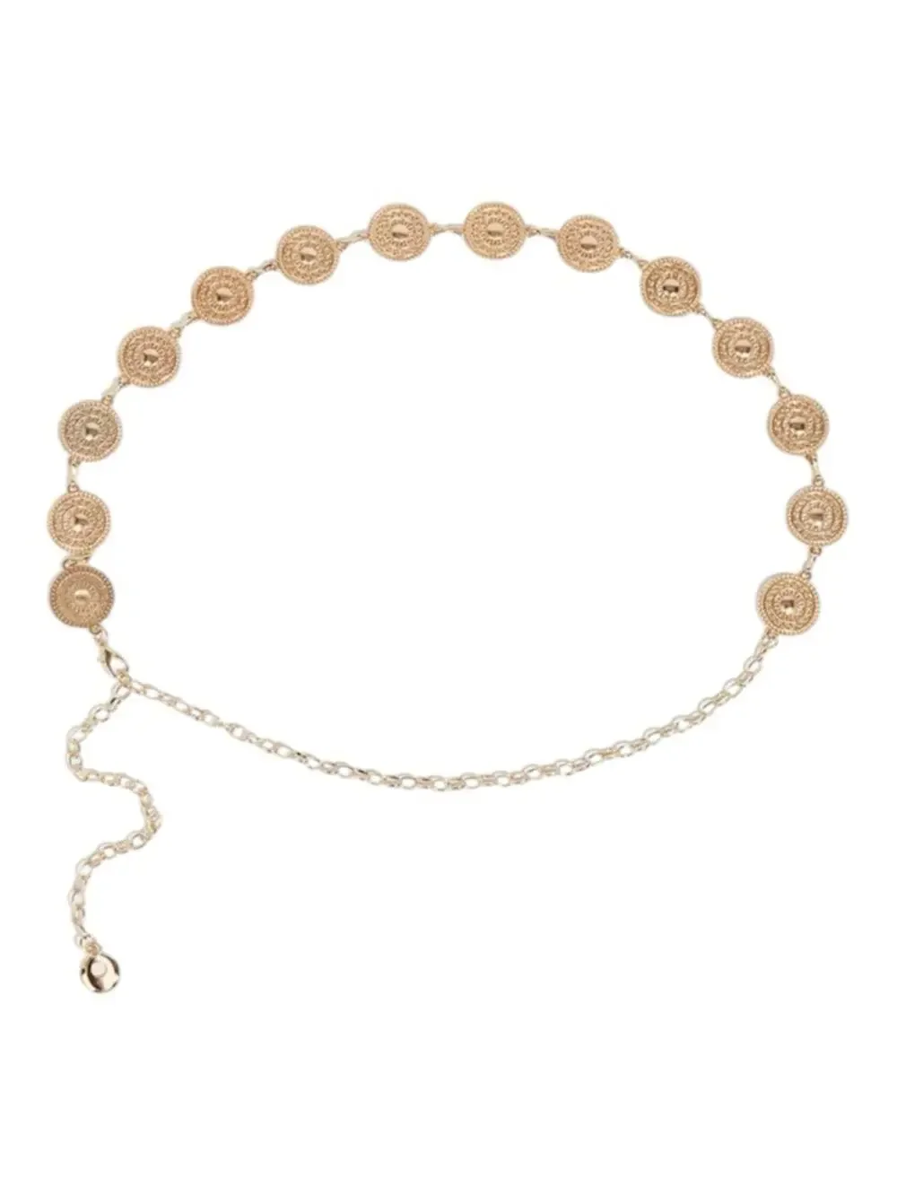 Bohemian Gold Tone Medallion Chain Belt